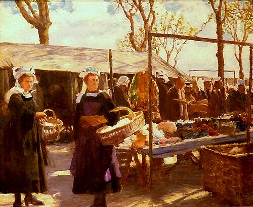 Marché à Concanrenau, , Joseph-Félix Bouchor