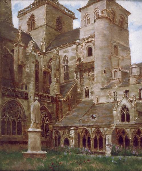 The Cloister in Tréguier, 1925, Joseph-Félix Bouchor