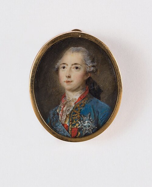 Charles-Philippe, greve d’Artois, sedermera Karl X, kung av Frankrike (1757-1836), 1778, Pierre Adolphe Hall