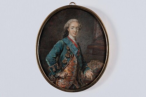 Ludvig XVI as Crown Prince, 1777, Pierre Adolphe Hall