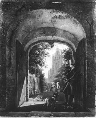 Burcht te Leiden, 1840, Carel Jacobus Behr
