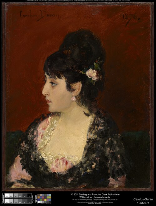 Femme espagnole de profil (Eva Gonzales ?), 1876, Carolus-Duran