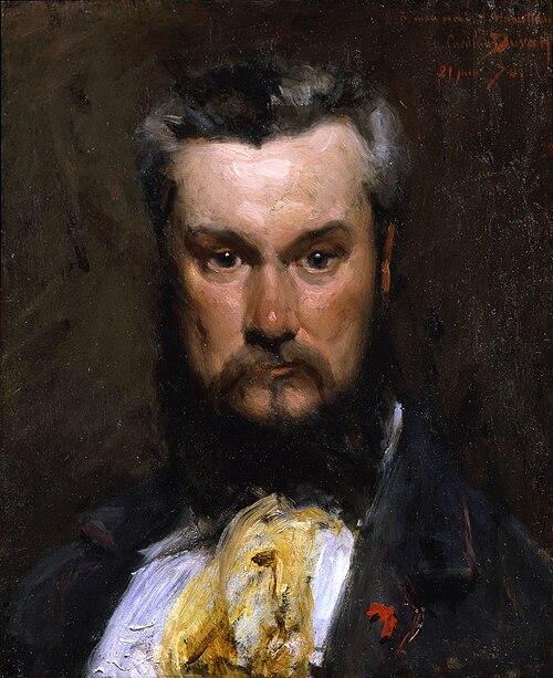 Porträt des Hector Hanoteau, , Carolus-Duran