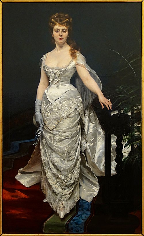 Portrait de Mademoiselle X, Marquise Anforti, 1875, Carolus-Duran