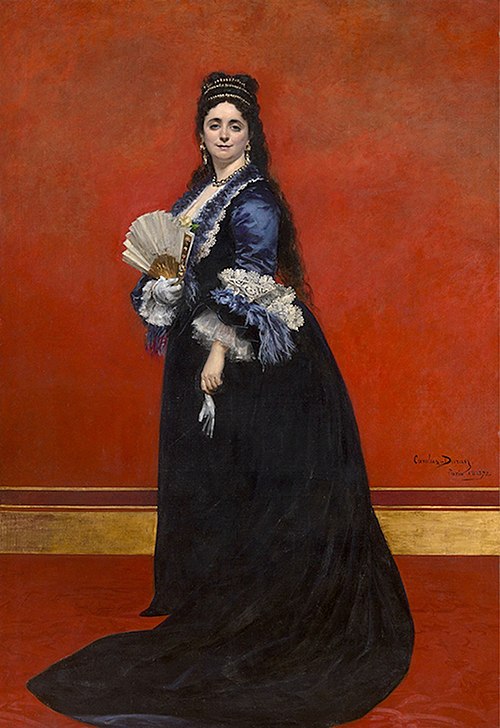 Countess Rattazzi, née Maria-Laetitia Bonaparte-Wyse, 1872, Carolus-Duran
