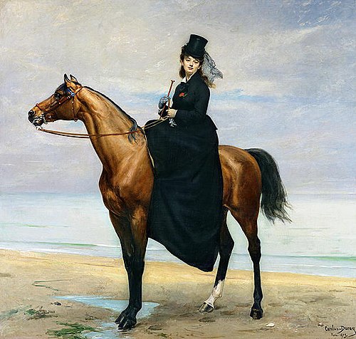 Portrait équestre de Mademoiselle Croizette, 1873, Carolus-Duran