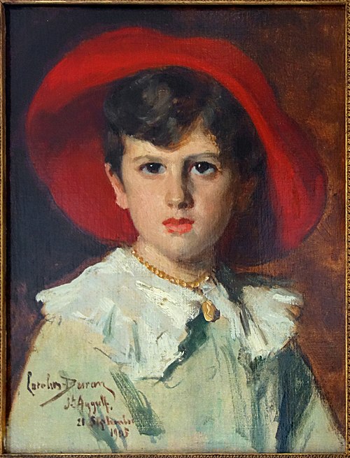 Child in a Red Hat (Michel Feydeau, son of Georges), 1905, Carolus-Duran