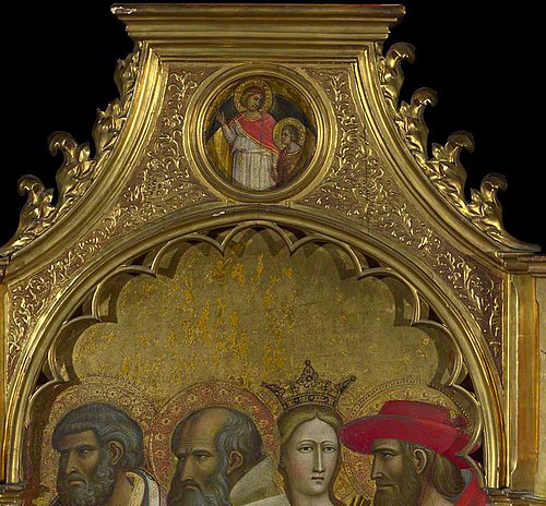 Saints Raphael and Tobias: Roundel above Right Panel, 1422, Giovanni dal Ponte