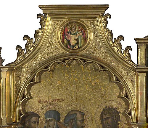 Saint Michael: Roundel above Left Panel, 1422, Giovanni dal Ponte