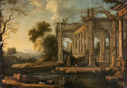 Landscape with Classical Ruins, 1650, Pierre Patel
