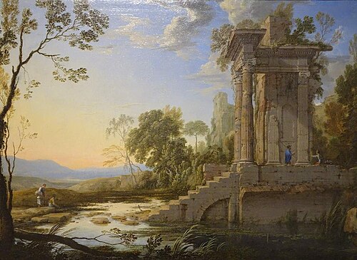 Paysage avec ruines et bergers, 1644, Pierre Patel