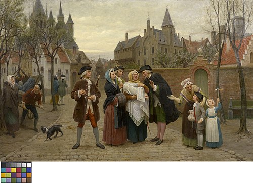 A Baptism in Flanders in the 18th Century, 1862, Félix de Vigne
