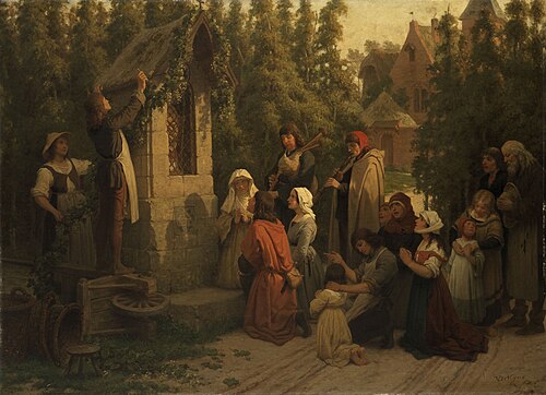 A Prayer before the Hop Harvest, , Félix de Vigne