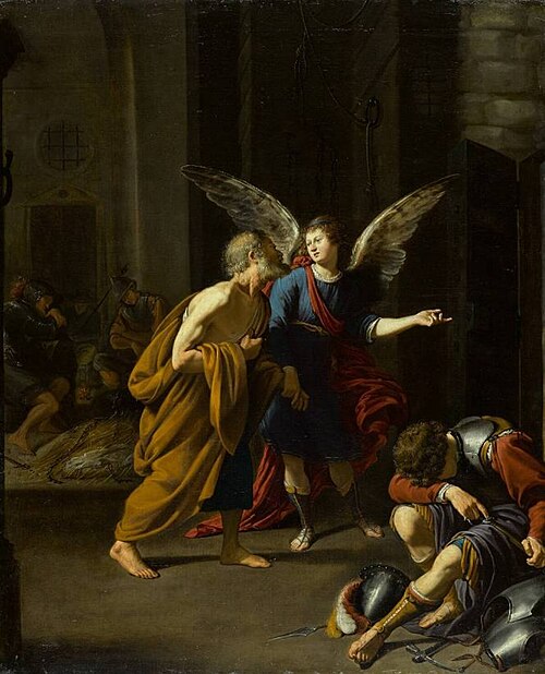 The Angel Liberating St. Peter from Prison, 1630, Antoine van den Heuvel