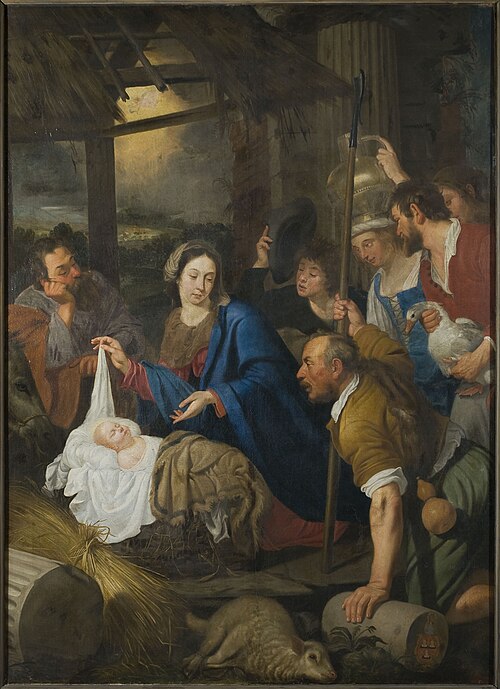 L'Adoration des bergers, 1635, Antoine van den Heuvel
