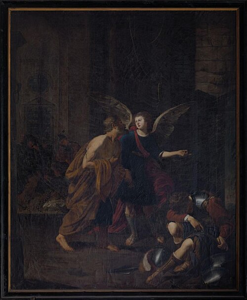 The Angel Liberating St. Peter from Prison, 1635, Antoine van den Heuvel