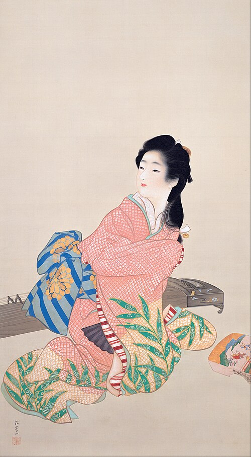 Daughter Miyuki, 1914, Uemura Shōen