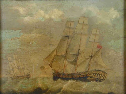 Het fregatschip Zeelust, 1818, Wijbrand Schaap