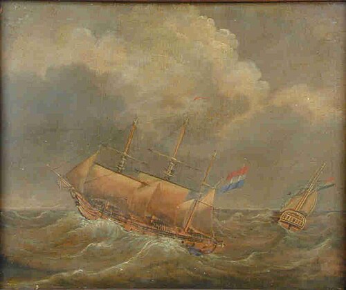 Het fregatschip Afrikaan, 1818, Wijbrand Schaap