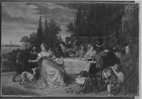 Festmahl auf der Insel Murano, 1880, August Wolf