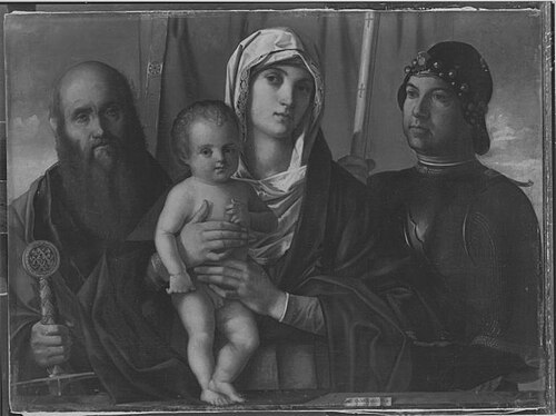 Madonna mit Heiligen (nach Bellini), 1879, August Wolf