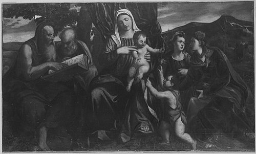 Sacra Conversazione (nach Bonifazio Veronese), 1873, August Wolf