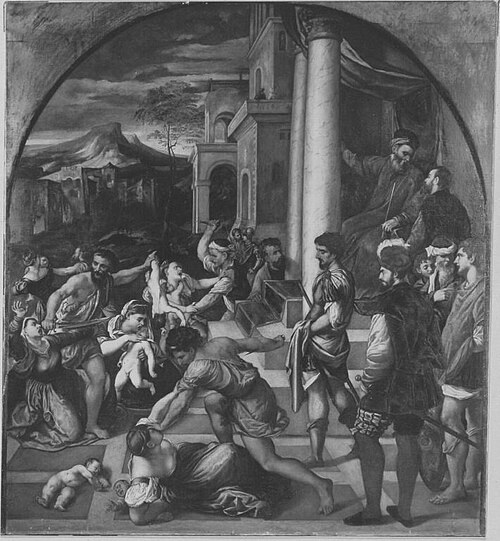 Der Kindermord zu Betlehem (nach Bonifazio Veronese), 1878, August Wolf