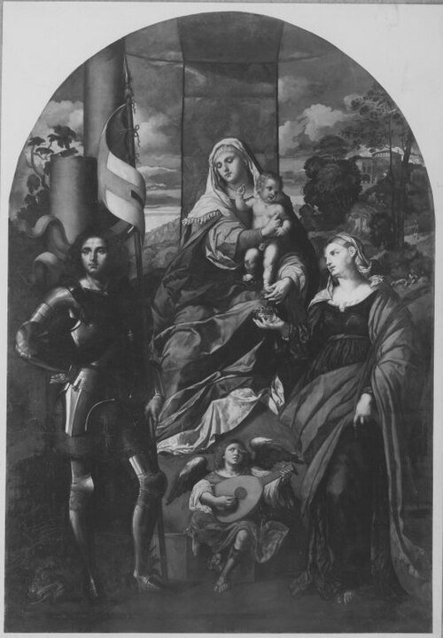 Madonna mit Heiligen (nach Palma Vecchio), , August Wolf