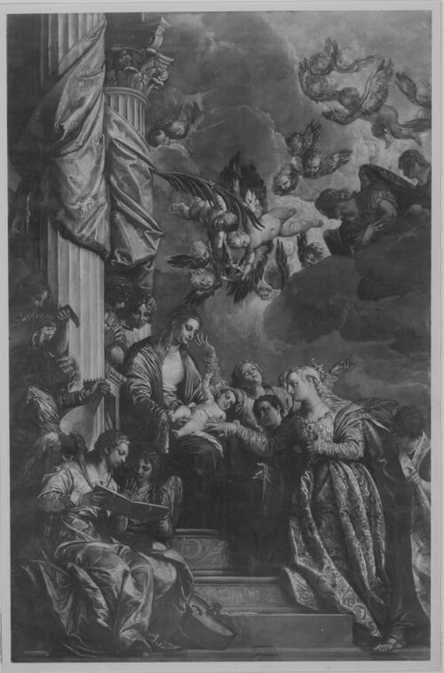 Vermählung der hl. Katharina (nach Veronese), 1874, August Wolf