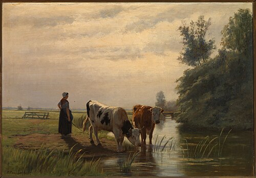 Koeien in de wei., 1885, Ida van Lokhorst