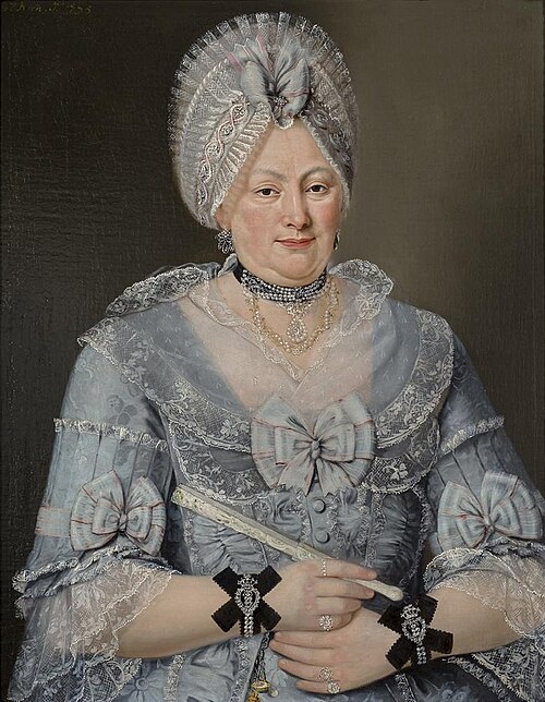 Portret Chaile Abraham Cohen-Meijrin, 1775, J. van Hien