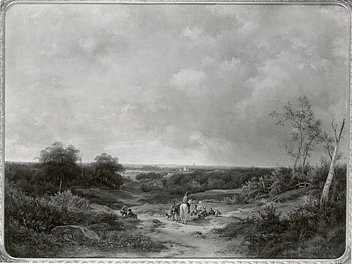 Dutsch, Landscape with figures, 1849, Jan van Ravenswaay