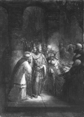 Anno 1039. Bernulf wordt tot bisschop van Utrecht aangesteld, 1866, Barend Wijnveld