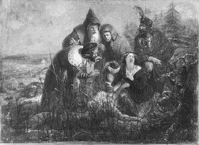 Anno 1477. Karel de Stoute sneuvelt bij Nancy, 1866, Barend Wijnveld