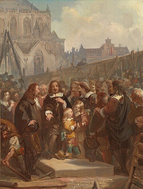 Anno 1648. De eerste steenlegging van het Amsterdamse stadhuis, 1850, Barend Wijnveld