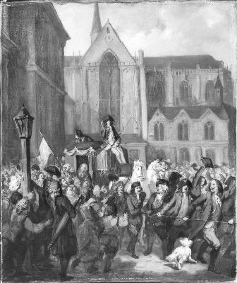 Anno 1787. Burgemeester Dedel wordt in triomf naar huis gebracht, 1865, Barend Wijnveld