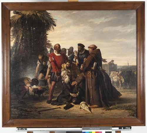 The death of Angelus Merula, 1875, Barend Wijnveld