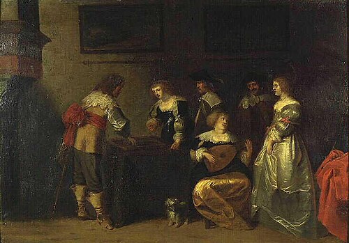 Joueurs de tric-trac, 1650, Christoffel Jacobsz van der Laemen