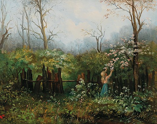 A girl in the garden, 1881, Olga Wisinger-Florian