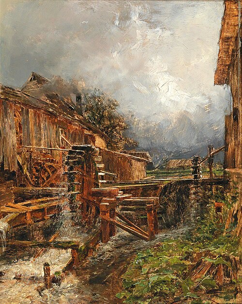 Mill at Goisern, 1880, Olga Wisinger-Florian