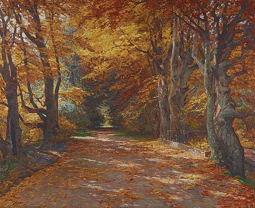 Praterallee im Herbst, 1900, Olga Wisinger-Florian