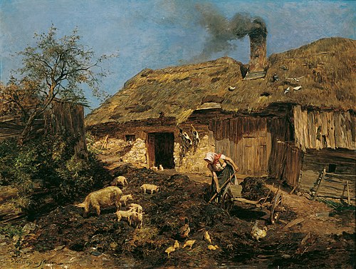 Arbeit am Bauernhof, 1888, Olga Wisinger-Florian