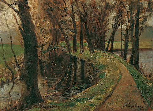 Allee am Weiher, 1906, Olga Wisinger-Florian