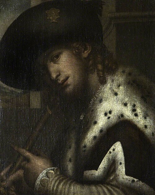 A Gallant with a Flute ( later romanticised as Il Rè pastore: Richard Coeur-de-Lion listening to the, 1587, Niccolò Frangipane