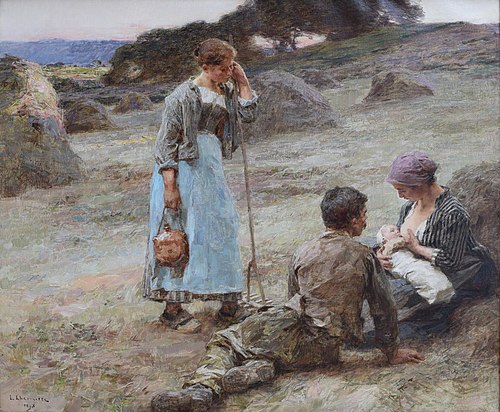 The Baby's Hour, 1893, Léon Augustin Lhermitte