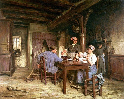 The Midday Meal, 1877, Léon Augustin Lhermitte