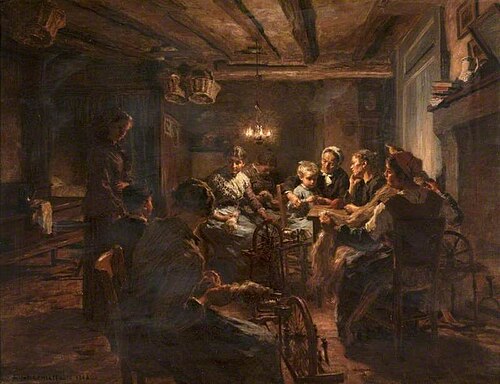 Evening Work, 1888, Léon Augustin Lhermitte