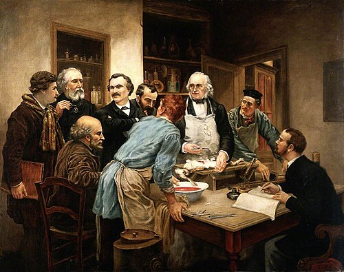 Claude Bernard and His Pupils, , Léon Augustin Lhermitte