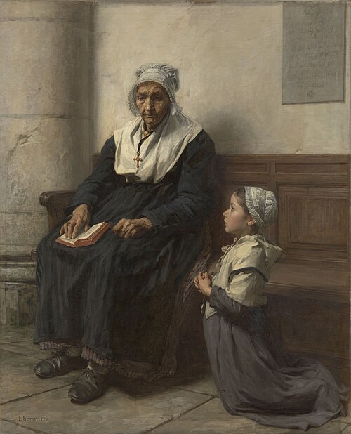 La grand-mère, 1880, Léon Augustin Lhermitte
