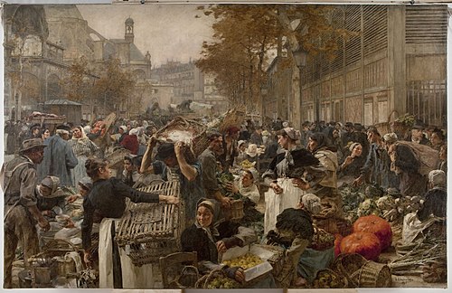 Les Halles, 1895, Léon Augustin Lhermitte